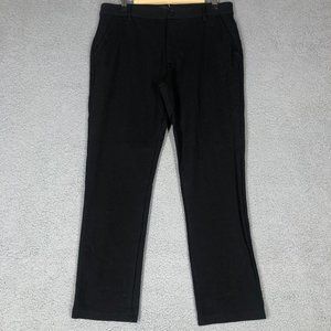 Betabrand Women's 32 x 28.5 Yoga Pants Black Straight Leg Stretch Career Comfort